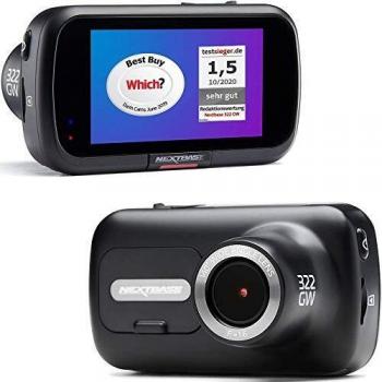 Nextbase 322GW Dash Cam Full 1080p/60fps HD Recording In Car DVR Camera- 140° Front- Wi-fi, GPS, Bluetooth- SOS Emergency Response- Night Vision- Auto Loop Records- Polarising Filter Compatible