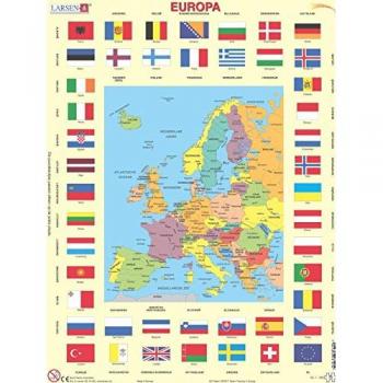 Rompecabezas Larsen Europa - 70 piezas