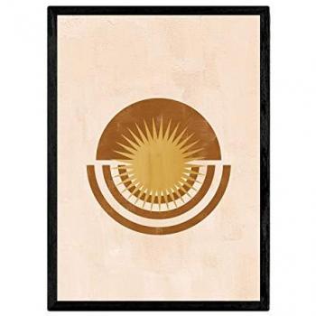 Póster Abstracto 25 - Lámina de Exhibición de Arte para Enmarcar y Decorar Interiores (Tamaño A3)