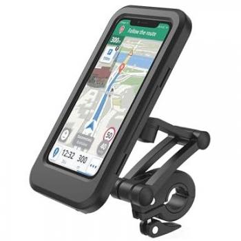 Soporte para Smartphone RealPower RadTour - Montaje Magnético y Ajuste de Altura para Bicicletas y E-Bikes - Compatible con Smartphones hasta 6,7 (17 cm) como iPhone X/12/13 Pro