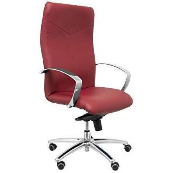 Sillón de Oficina Caudete en Similpiel Color Burdeos, Talla Única - Piqueras y Crespo