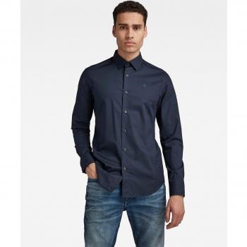 Camisa Dressed Super Slim G-Star en azul marino con corte ajustado para hombre