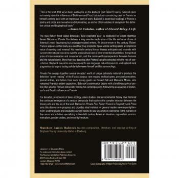 Private Fire: Ecopoetry and Prose by Robert Francis - University of Delaware Press Edition