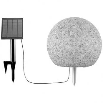 Lámpara Solar LED Decorativa Hamela RGB 20 cm, Dimmable, Moderna, Gris