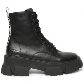 Steve Madden Tanker Women's Ankle Boots Black Leather EU 37