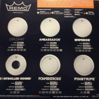 Remo Emperor Coated Drumhead Pro Pack with Free Snare Head (10/12/14 inches)