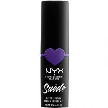 Nyx Professional Makeup Barra De Labios Mate De Larga Duración Y Cobertura Total Suede Matte Lipstick Tono 16 Cyberpop Color Morado