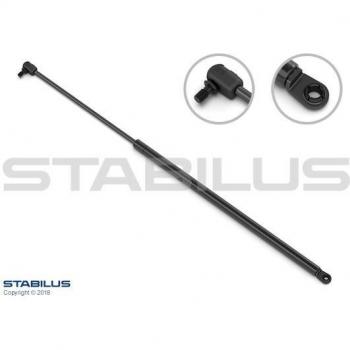 Amortiguador de maletero STABILUS gas spring 594635, presión de 600 N, longitud total de 540 mm, diámetro del vástago de 10 mm, tipo de montaje en ambos extremos con conectores es