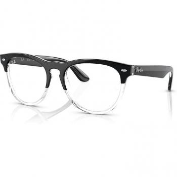 Ray-Ban RX4471V Iris Eyewear Frames, Unisex, Square, Black, Size: 51 MM