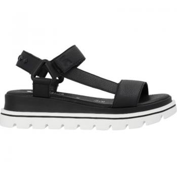 Sandalias de Mujer RIEKER Deportivas Negras con Velcro Califoriana