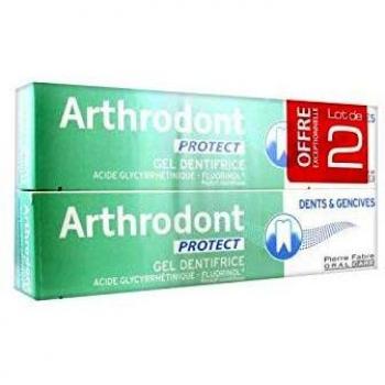 Gel Dentífrico Protectores Arthrodont para Dientes y Encías Sensibles con Flúor - Pack de 2 x 75 ml
