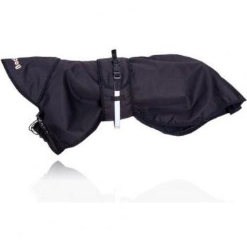 Back-On-Track - Abrigo Impermeable para Perro, 74 cm, Color Negro