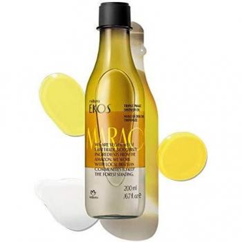 Ekos Passion Fruit Triple Phase Shower Oil - Hydrating, Protecting, Vegan & Cruelty-Free - 200ml