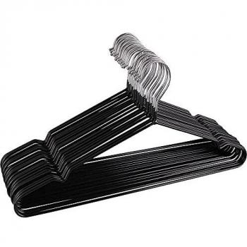 EigPluy Perchas Estándar,Paquete de 20 Antideslizantes Perchas de Metal,Resistentes y Ahorro de Espacio Ropa de Vestir Perchero para Trajes, Camisetas, Chaquetas, Vestidos, Faldas, Pantalones