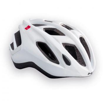 Casco de Ciclismo Met Espresso en Blanco, Talla L (54-61 cm)