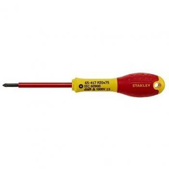STANLEY 1-65-417 - Destornillador aislado vde 1000v FatMax pozidrive pz0 x 75 mm