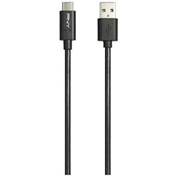 Cable de Carga y Sincronización USB-A a USB-C 3m Negro PNY 2.0