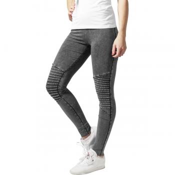 Urban Classics Ladies Dark Grey Denim Jersey Leggings - XS to 5XL