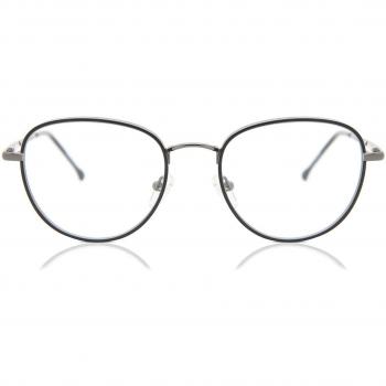 Gafas Anti-Azules Oval Montuta Completa Metálico Grises Armazones para Mujer - SmartBuy Collection