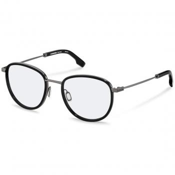 Rodenstock R8034 C Men's Eyeglasses - Black Frame, Size 51, Blue Light Block Available, Frame Only or Free Lenses with HSA/FSA Insurance