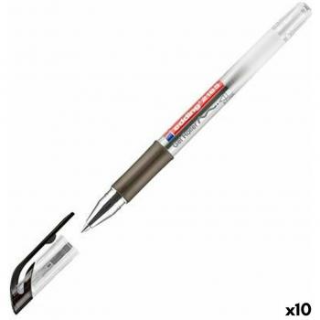 Bolígrafo Roller Edding 2185 Negro 0,7 mm (10 Unidades)