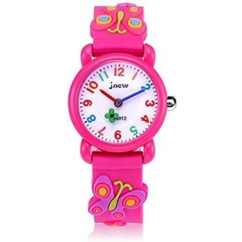 Reloj Digital para Niños Niña,Reloj de Cuarzo analógico a Prueba de Agua de 30 m, Reloj de Dibujos Animados en 3D, Reloj Digital para niños