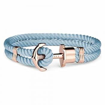 Pulsera de Piel Azul Paul Hewitt PH-PH-N-R-NI Unisex 14,5cm