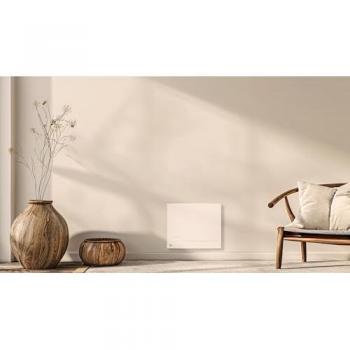 Radiador eléctrico fijo de inercia seca de hierro fundido 1000W Bestherm ZOE horizontal blanco