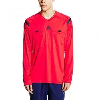 adidas REF 14 JSY LS - Camiseta para hombre, color rojo / azul marino, talla L