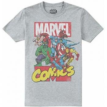 Marvel Llamar Camiseta, Gris