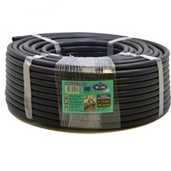 S&M 010064 - Tubería de riego por goteo de polietileno Ø 16 mm x 100 metros, color negro