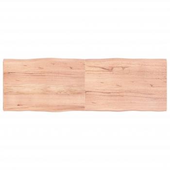 vidaXL Table Top Light Brown 180x60x(2-4)cm Treated Solid Wood Live Edge