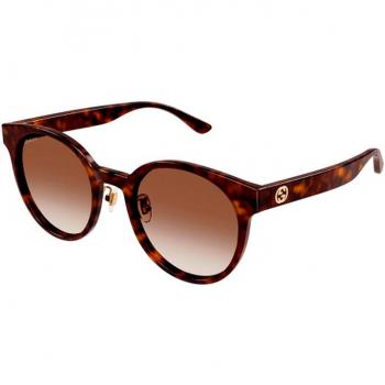 Gucci Havana/Brown Shaded Sunglasses, Brown female, Size: 54 MM