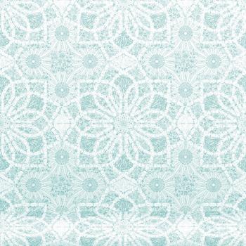 Equipo DRT Daphne - Papel pintado geométrico floral, color menta, 1 rollo
