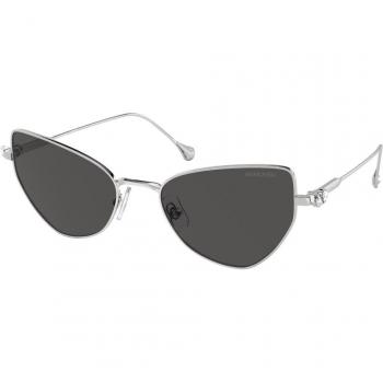 Swarovski SK7011 400187 Women's Silver Geometric Sunglasses Size 56