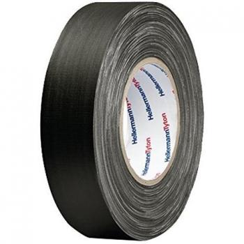 Cinta Adhesiva de Tela HelaTape Tex Negra 19 mm x 50 m - HellermannTyton