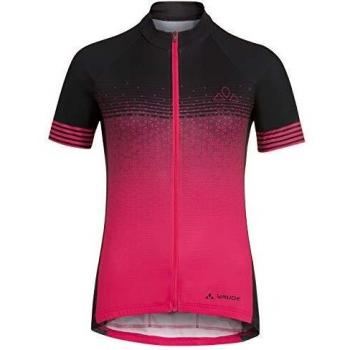 Maillot de Ciclismo Vaude Bagana Tricot Manga Corta Negro Rosa Mujer - Talla S