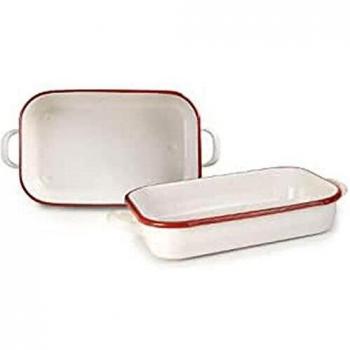 IBILI RUSTIDERA con Asas 32CM Bordeaux, White/Red, 32x22x7 cm