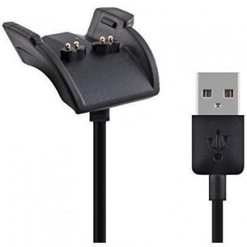 kwmobile Cable de Carga Compatible con Garmin Vivosmart HR Plus/Approach X40 - Conector USB con Base de conexión para smartwatch Fitness Tracker