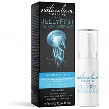 Naturalium Bioactive JellyFish Venom Essence - Gel para el Contorno de Ojos con Extracto de Veneno de Medusa y Colágeno, Instant Eye Lifting Triple Acción, Negro, 15 ml