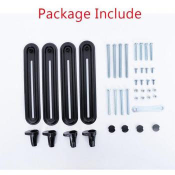 Kit Adaptador No VESA para Montaje de Pantallas de TV y Monitores de PC 13-27 Pulgadas, Sin Agujeros de Fijación Traseros, Carga Máxima 10kg