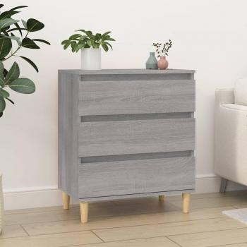 Armario de madera multicapa gris Sonoma 60x35x70 cm