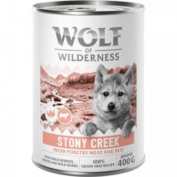 Wolf of Wilderness Expedition Stony Creek 1 x 400 g - Pack de degustación - Junior