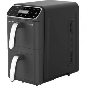 Freidora de Aire Doble 11L SOGO con Pantalla LED Táctil y Control de Temperatura Ajustable hasta 230°C - 1800W