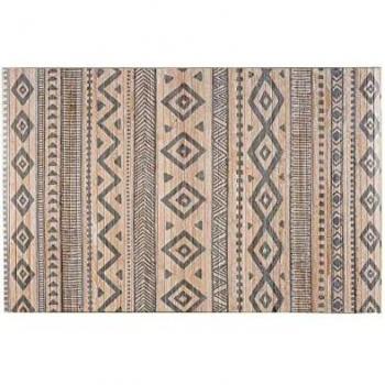Alfombra Bamboo Etnic Negro-Gris 120x180cm Croma