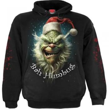 Spiral Bah Humbug Black Hooded Sweatshirt for Men - Sizes S to 4XL
