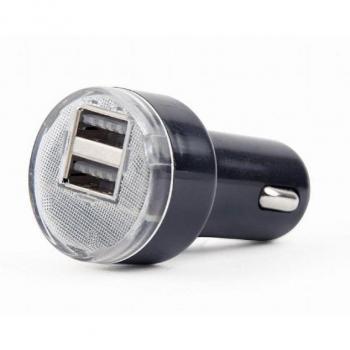 Cargador de Coche USB 2 Puertos 5V / 2,1A Negro - Carga Rápida