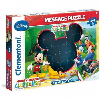 Puzzle 104 Piezas Mickey Mouse Club Haus con Pizarra