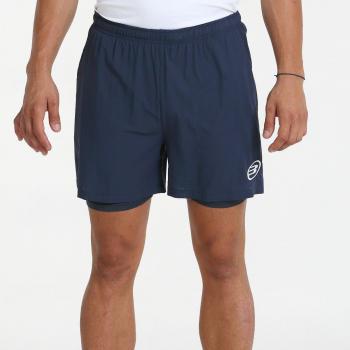 Short Bullpadel Yente 23I Azul Lavado para Hombre - Pantalón Corto de Pádel con Estilo