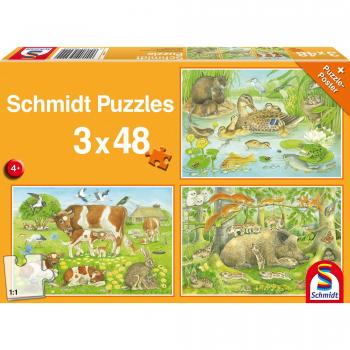Schmidt Spiele Animal Families 48 Pieces Puzzle